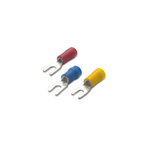 TERMINALE PENTRU CONDUCTORI DE CUPRU · IZOLATE CU PVC ȘI ANTI-VIBRANTE DIN FOAIE · FURCĂ