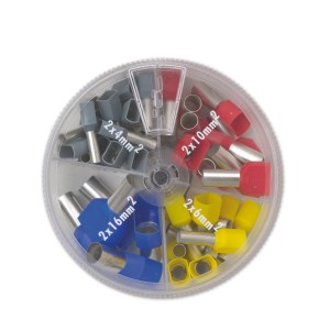 MANȘOANE IZOLATE PE CAPĂT · CABLU DUBLU · 2x4÷16