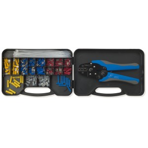 CONECTOARE RAPIDE IZOLATE 0.25÷6 + UNELTĂ DE CRIMPARE 534