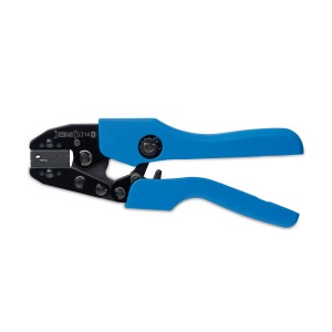 CLEȘTE DE SERTIZARE · CU REDUCȚIE · PENTRU TERMINALE PLATE NEIZOLATE TIP STEAG · 0.5÷1